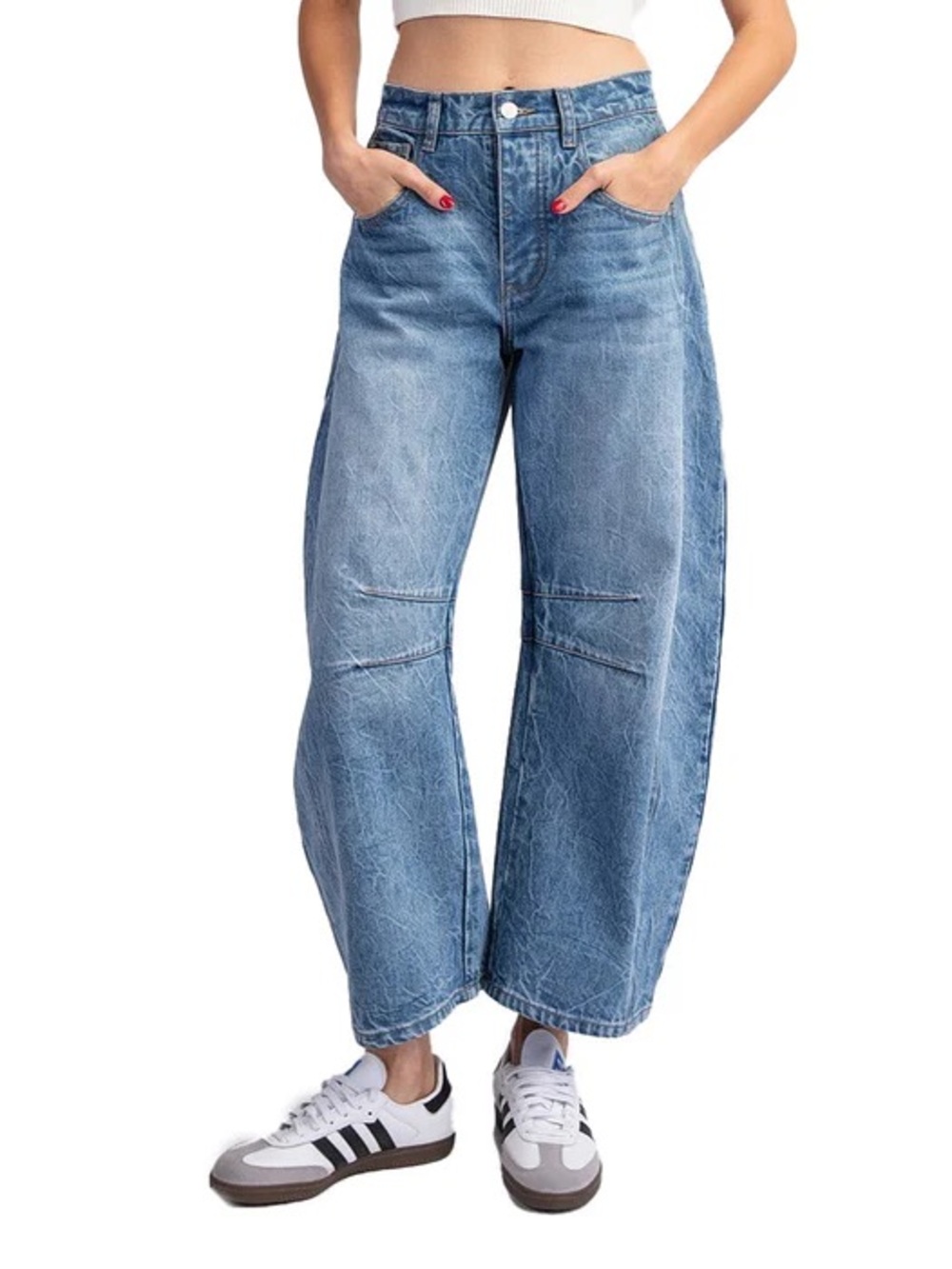 eesome barrel Light Blue Jeans